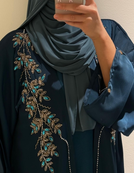 Abaya, Blue Green - Afbeelding 2