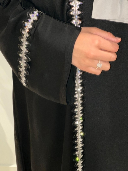 Abaya, Silver Black - Afbeelding 2