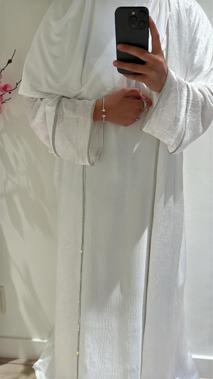 Abaya, Silver White