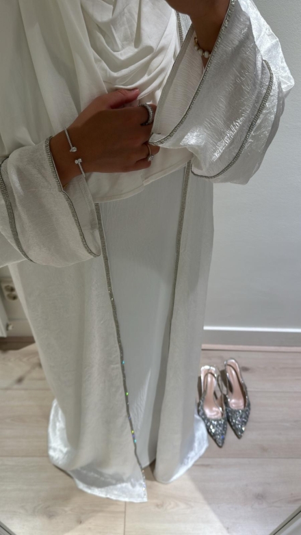 Abaya, Silver White - Afbeelding 2