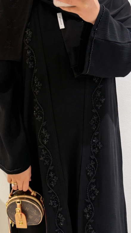 Abaya, Dark Black - Afbeelding 2